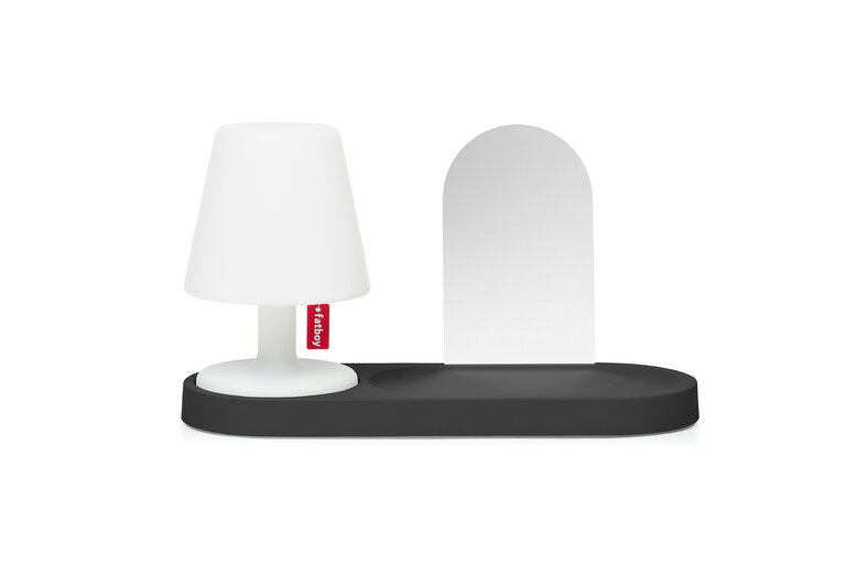 fatboy Edison the Petit + Residence Wandplank met Edison the Petit zwart 46x17x3.6 cm