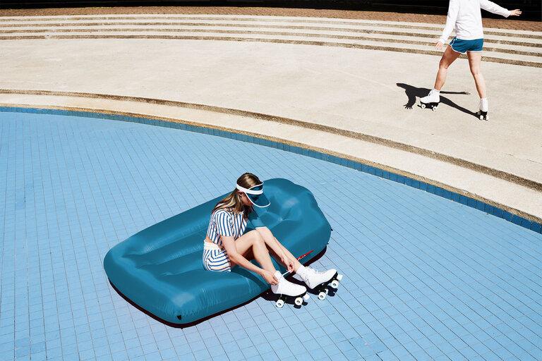 fatboy Lamzac L Luchtzitzak blauw 190x105x45 cm