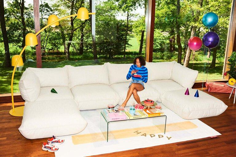 Fatboy Sumo Hocker Weave Hocker Wit 108x108x44 Cm