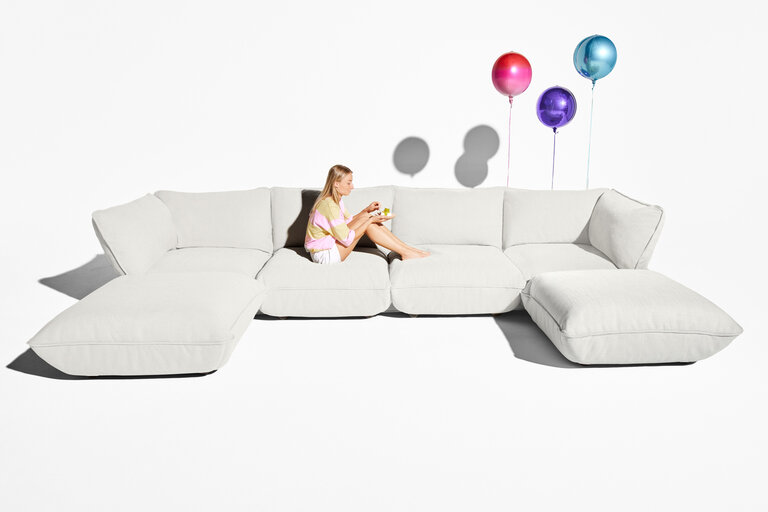 Fatboy Sumo Hocker Weave Hocker Wit 108x108x44 Cm