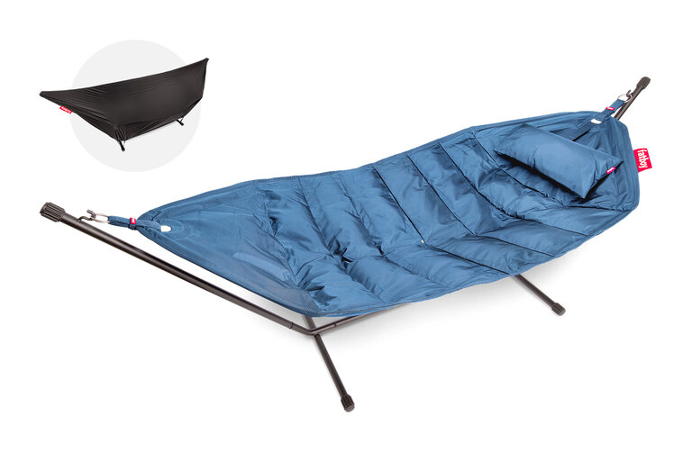 fatboy Headdemock + kussen + gratis hoes Hangmatten blauw 207x138x110 cm