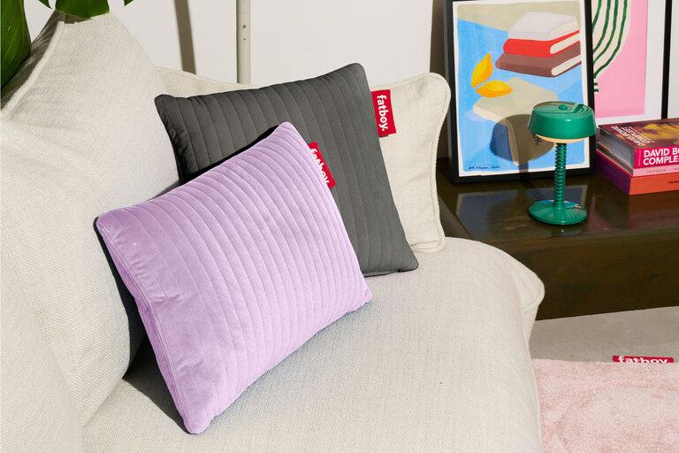 Fatboy Hotspot Pillow Line Velvet Quadro Elektrisch Verwarmd Kussen Bruin 45x45x17.5 Cm