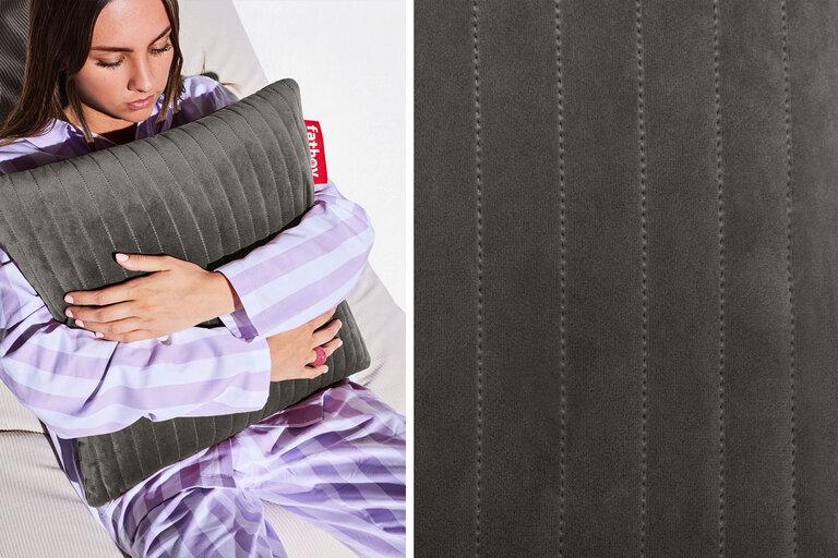 Fatboy Hotspot Pillow Line Velvet Quadro Elektrisch Verwarmd Kussen Bruin 45x45x17.5 Cm