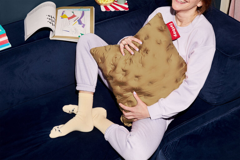 Fatboy Hotspot Pillow Quadro Warmtekussen Bruin 45x45 Cm