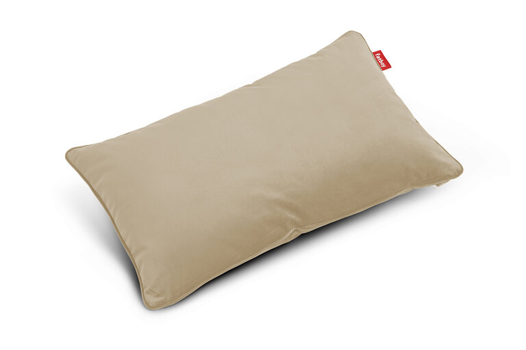 fatboy King Pillow Velvet Recycled Velvet kussens collectie beige 66x40x5 cm