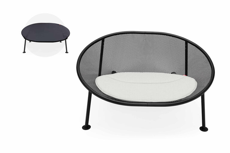 fatboy Netorious Deluxe: Frame + Pillow + Cover Lounger + beschermhoes 189.5x154x90 cm