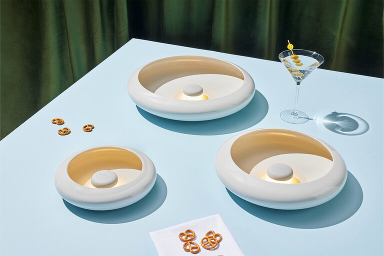 fatboy Oloha Trio Wandlampen set beige Ø 30 x 7.3xØ 37.5 x 8.2xØ 22.5 x 6.1 cm