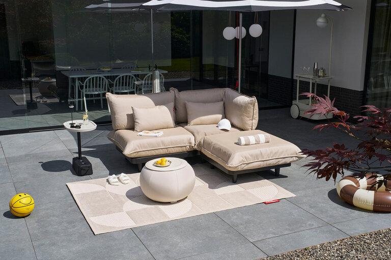 Fatboy Paletti Corner Seat Royal Modulaire Loungestoel Hoek Beige 100x100x90 Cm