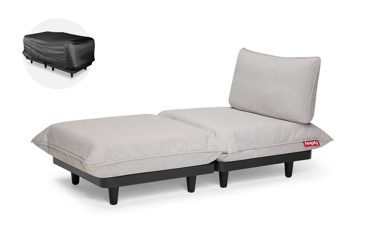 fatboy Paletti Daybed + gratis hoes Modulaire ligstoel voor buiten grijs 190x100x90 cm