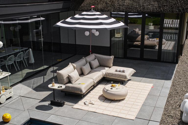 Fatboy Paletti Set Large Royal + Tafel + Gratis Hoes Modulaire Loungeset Voor Buiten Beige 280x190x90 Cm