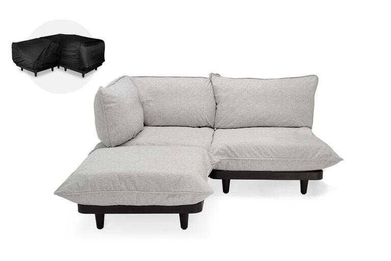 fatboy Paletti Set Medium + gratis hoes Modulaire loungeset voor buiten grijs 190x190x90 cm