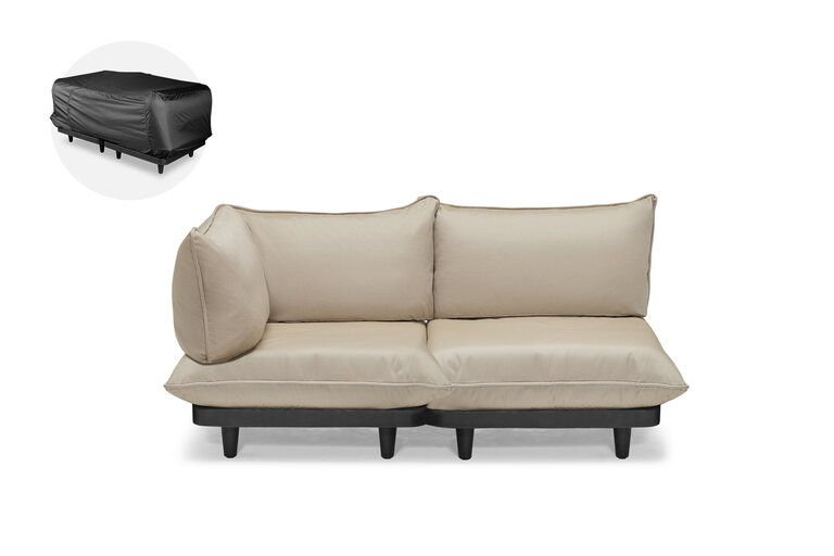 fatboy Paletti Set Small Royal + gratis hoes Modulaire loungeset voor buiten beige 190x100x90 cm