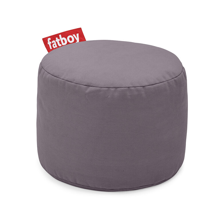 fatboy Point Stonewashed Poef voor binnen grijs Ø 50x35 cm
