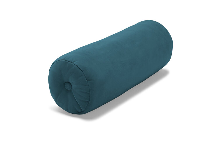 fatboy Puff Rolster Pillow Velvet Recycled Sierkussen blauw 65xØ 24 cm fatboy Puff Rolster Pillow Velvet Recycled Sierkussen blauw 65xØ 24 cm