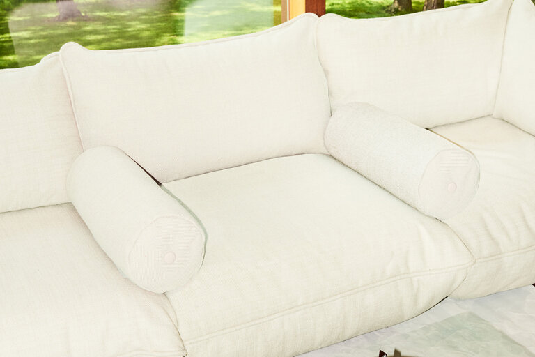 Fatboy Puff Weave Rolster Pillows Sierkussen Wit 65xØ 24 Cm