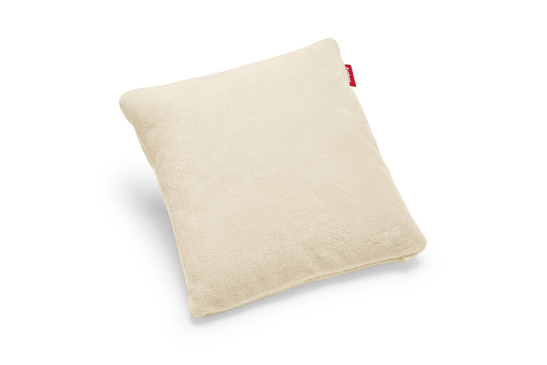 fatboy Square Pillow Teddy Kussen gemaakt van superzachte teddystof beige 50x50 cm