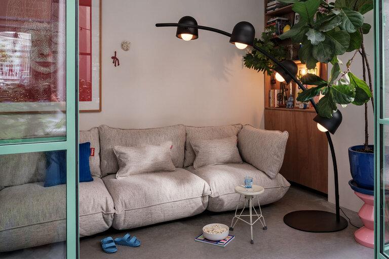 Fatboy Sumo Corner Seat Mingle Modulaire Binnenbank Grijs 108x108x90 Cm