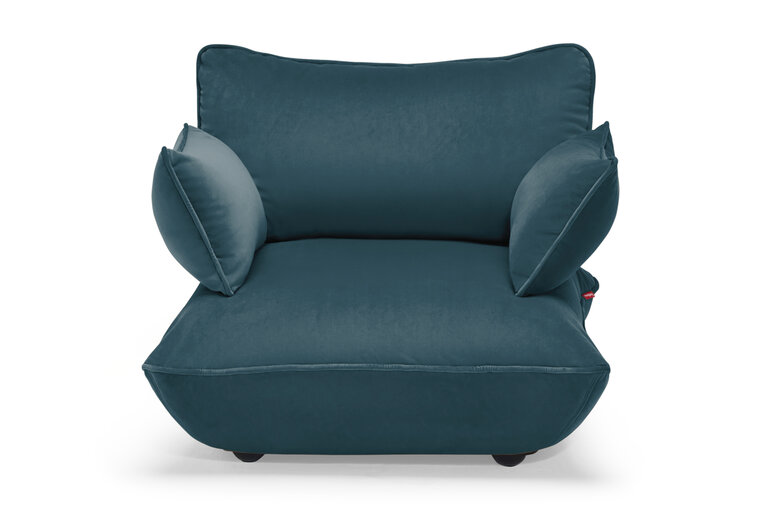 Fatboy Sumo Loveseat Velvet Recycled Loveseat Blauw 114x108x90 Cm