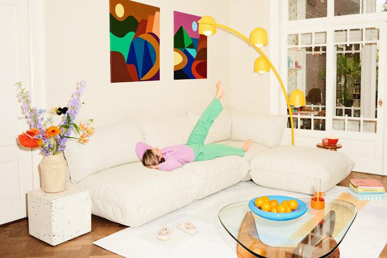 Fatboy Sumo Seat Weave Modulaire Binnenbank Wit 108x108x90 Cm