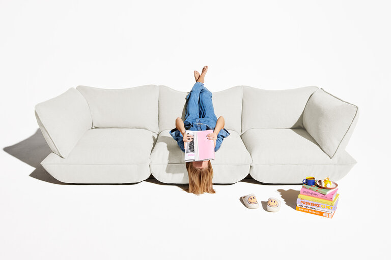 Fatboy Sumo Seat Weave Modulaire Binnenbank Wit 108x108x90 Cm