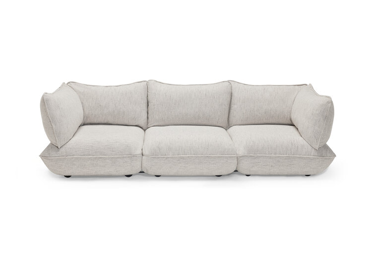 Fatboy Sumo Sofa Grand Mingle Modulaire Binnenbank Grijs 301x108x90 Cm