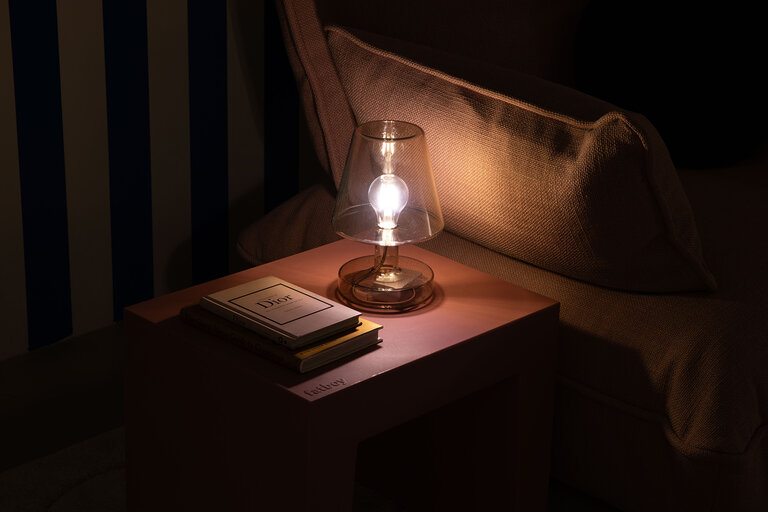 fatboy Transloetje Draadloze tafellamp bruin 16x22.5 cm