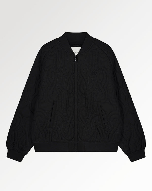 filling pieces Bomber Quilted Black