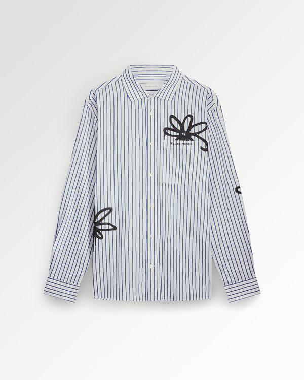 filling pieces Dress Shirt Flowers Antique White