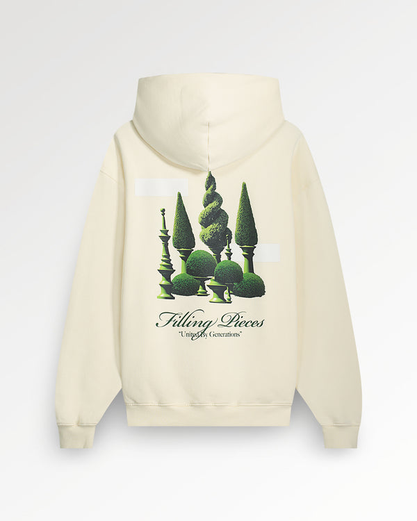 filling pieces Hoodie Topiary Antique White
