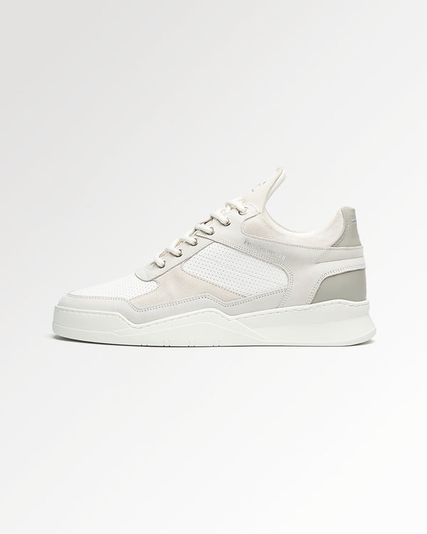 filling pieces Low Top Ghost Paneled White