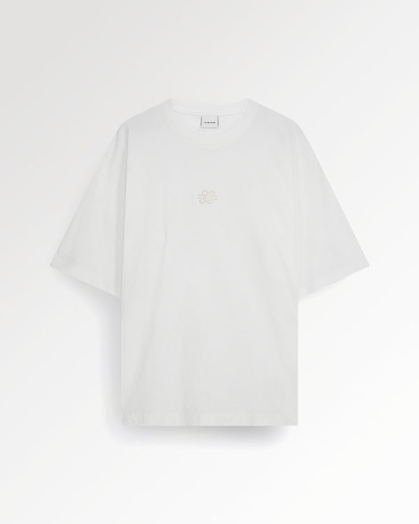 filling pieces T-shirt Boxy Embroidered White