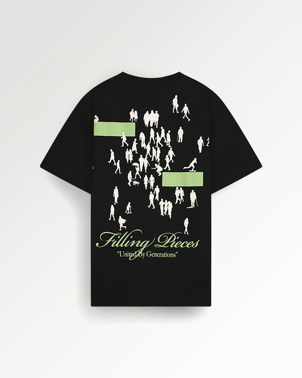 filling pieces T-shirt United by Generations Black