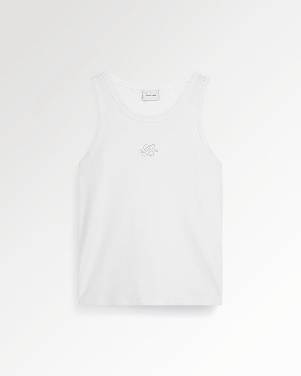 filling pieces Tank Top Knot White