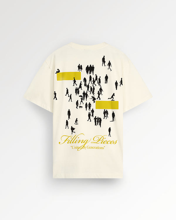 filling pieces T-shirt United by Generations Antique White