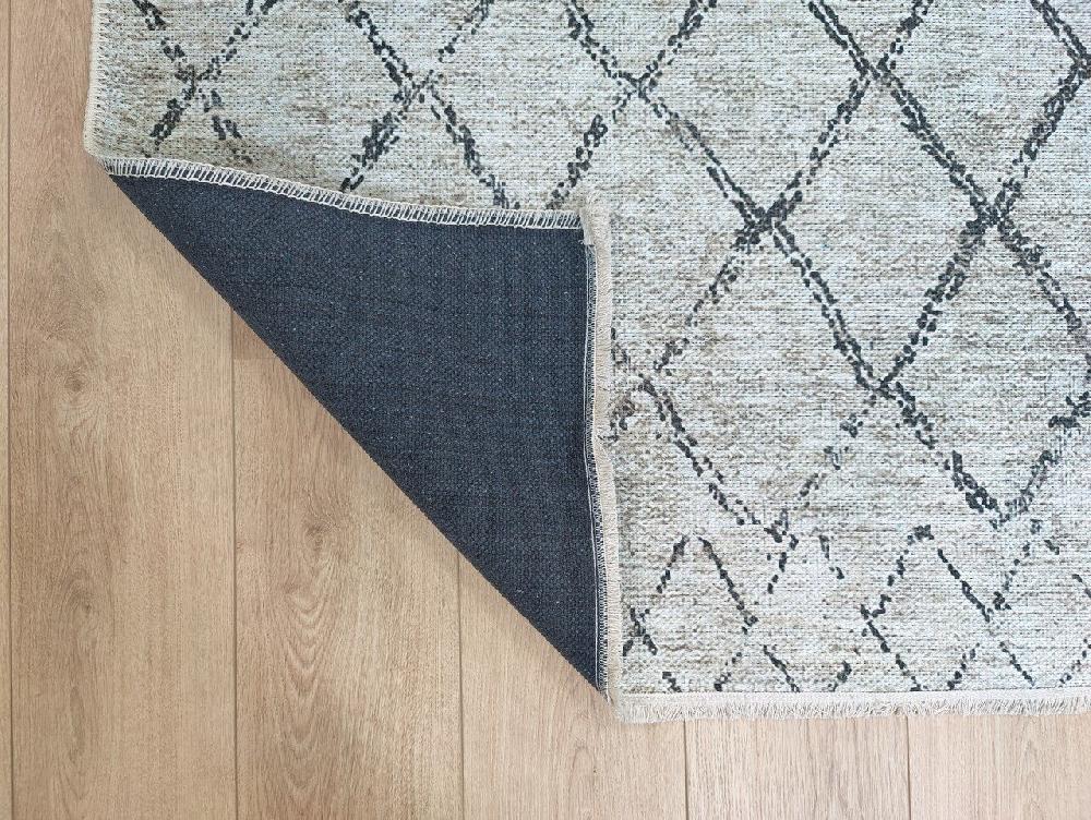 Flycarpets Adrasos Modern Beige - Bruin Vloerkleed - Scandinavisch Design Wasbaar & Waterdicht