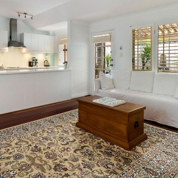 flycarpets Ahlat Klassiek beige vloerkleed - Oosters Motief