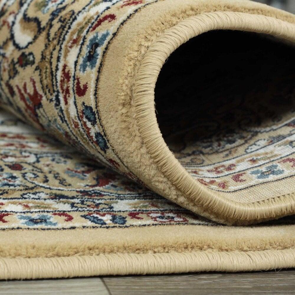 Flycarpets Ahlat Klassiek Crème Vloerkleed - Oosters Motief