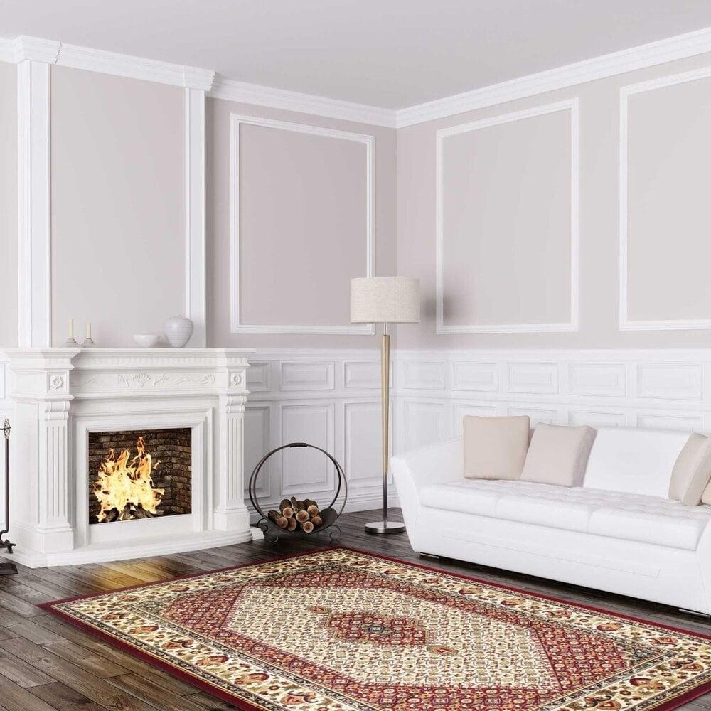 Flycarpets Ahlat Klassiek Rood Vloerkleed - Oosters Motief