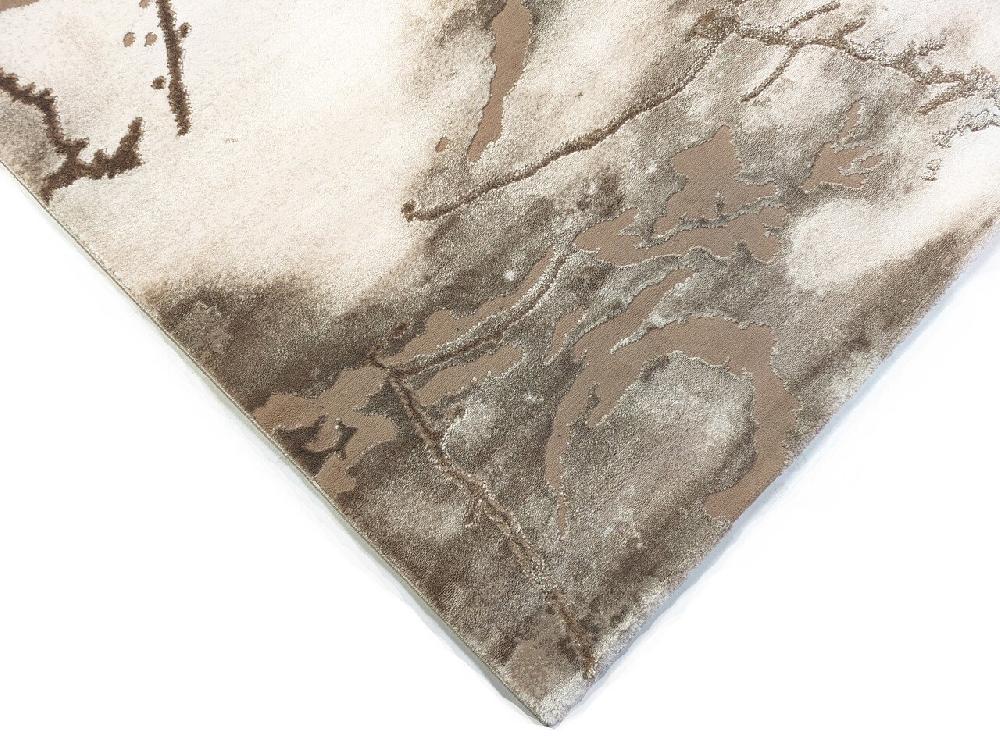 Flycarpets Alba Modern Beige Vloerkleed - Marmer Design