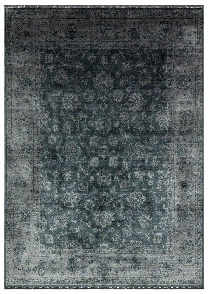 Flycarpets Albiga Vintage Antraciet Vloerkleed - Bamboe Klassiek