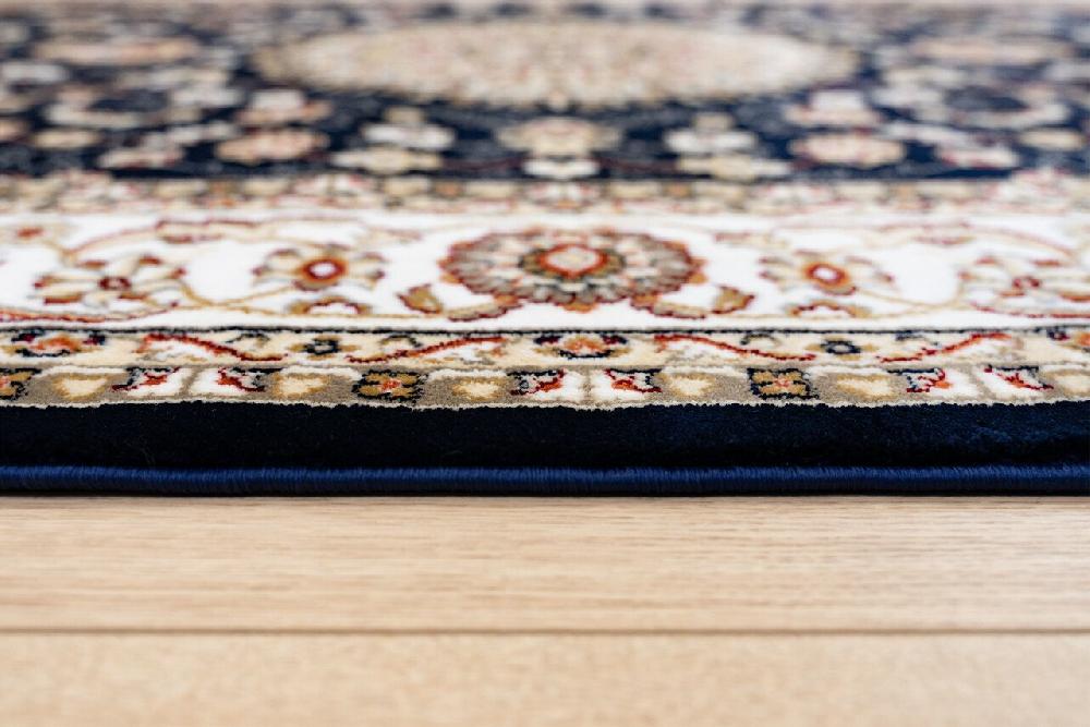 Flycarpets Alcon Klassiek Donkerblauw Vloerkleed - Oosters