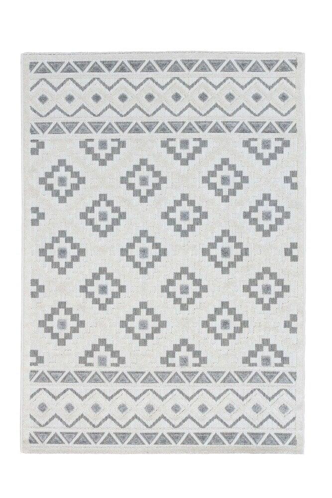 Flycarpets Algarve Indoor & Outdoor Crème / Grijs Vloerkleed - Scandinavisch Design