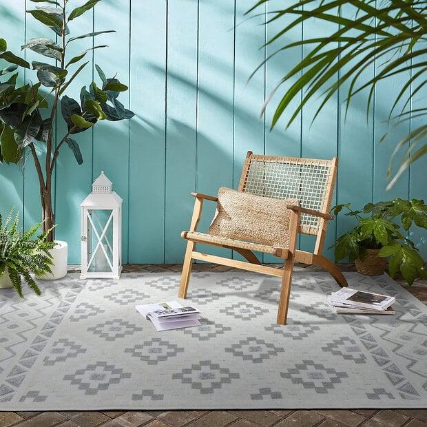 flycarpets Algarve Indoor & Outdoor Crème / Grijs vloerkleed - Scandinavisch Design
