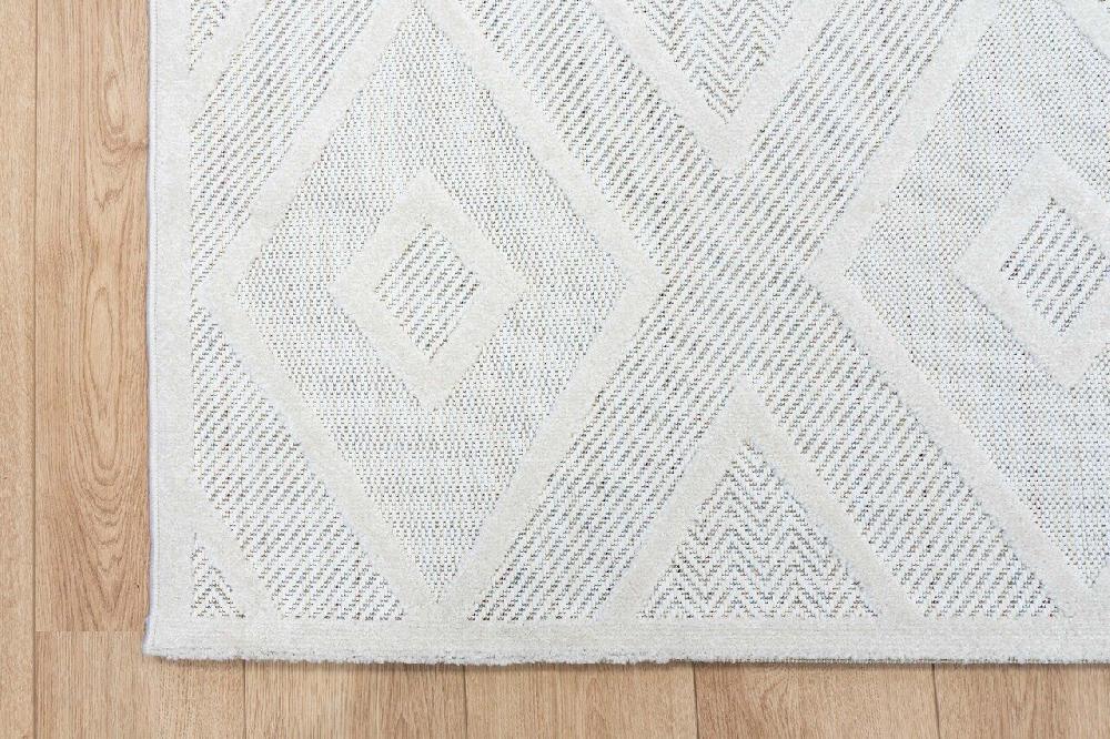 Flycarpets Algarve Indoor & Outdoor Crème Vloerkleed - Scandinavisch Design