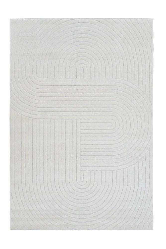 Flycarpets Algarve Plus Vloerkleed - Indoor & Outdoor - Abstract Cirkelvormige Patronen Modern - Crème