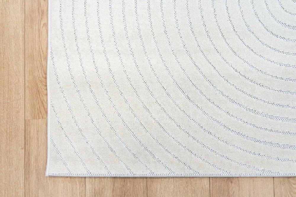 Flycarpets Algarve Plus Vloerkleed - Indoor & Outdoor - Abstract Cirkelvormige Patronen Modern - Crème