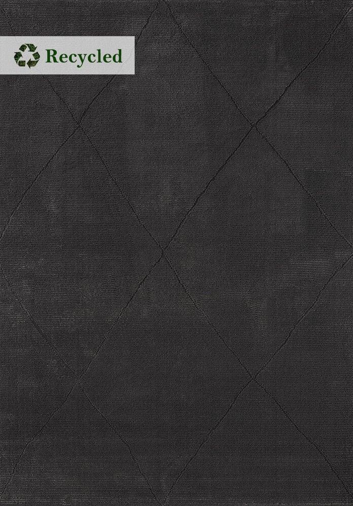 Flycarpets Aurelia Modern Antraciet / Grijs Vloerkleed - Geruit