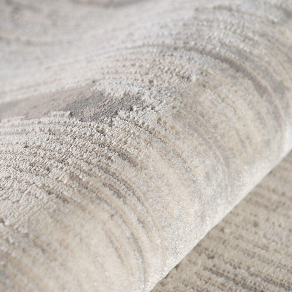 Flycarpets Balos Vintage Grijs Vloerkleed - Gestreept