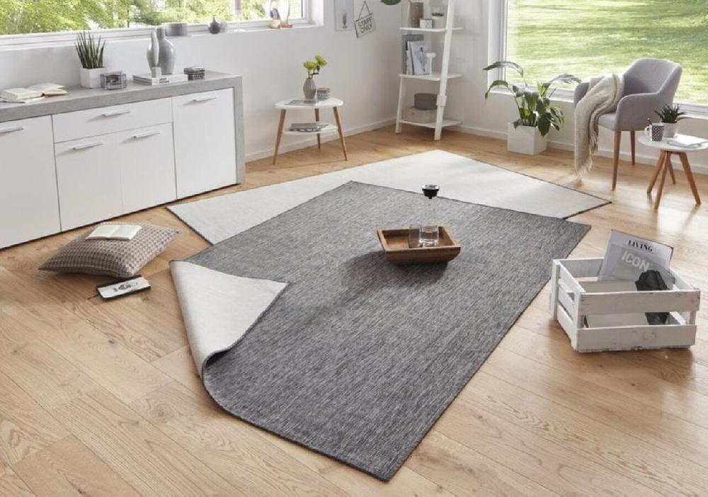 Flycarpets Binnen & Buiten Omkeerbaar Vloerkleed - Miami Grijs