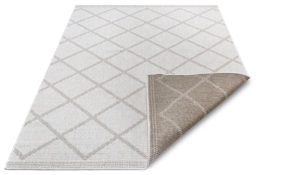 Flycarpets Binnen & Buitenkleed Omkeerbaar - Corsica Beige/Crème